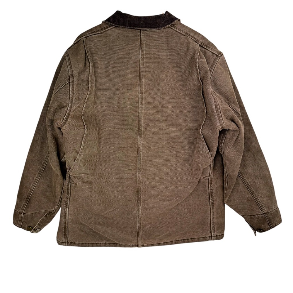 Vintage Carhartt Blanket Lined Chore Barn Jacket C02CHT Coat Brown Sz Large - Picture 2 of 16